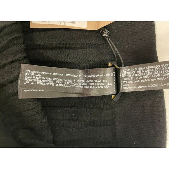 Massimo Dutti Womens Midi Skirt Medium M Black Pleated Wool Blend 5200/634 NWT - Picture 11 of 16